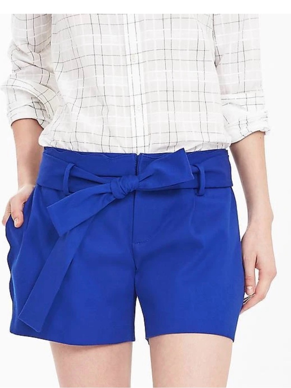 Banana Republic Cobalt Blue Tie-Waist Women’s Shorts, Size 6